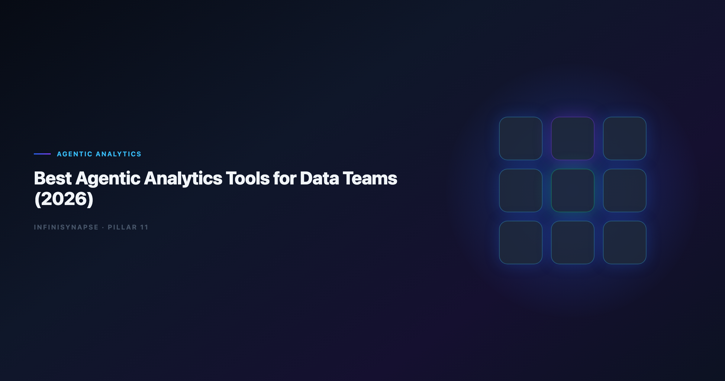 Comparison matrix of agentic analytics tools scored on autonomy, audit transparency, memory, and data-team fit
