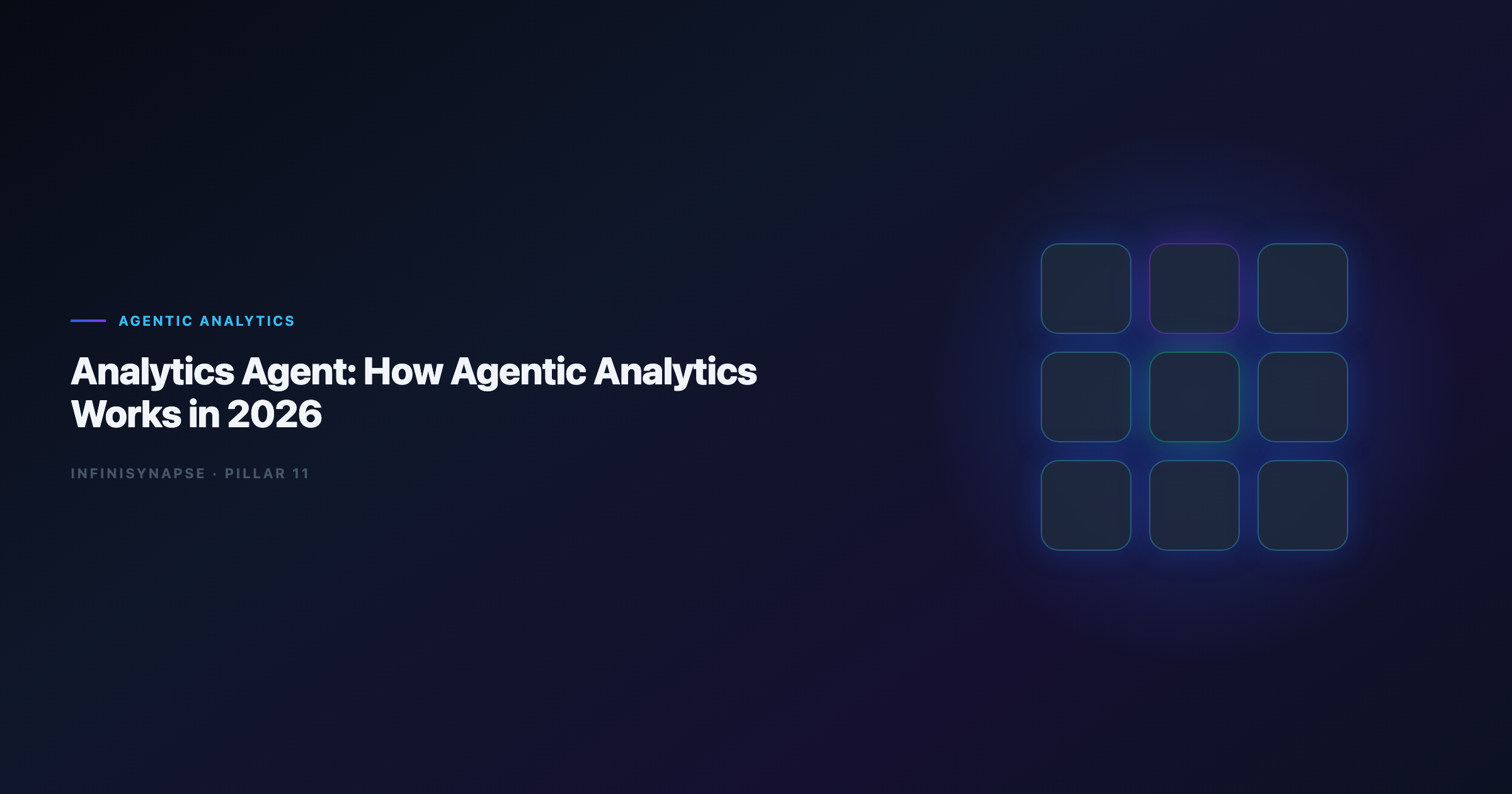 Analytics agent workflow in agentic analytics
