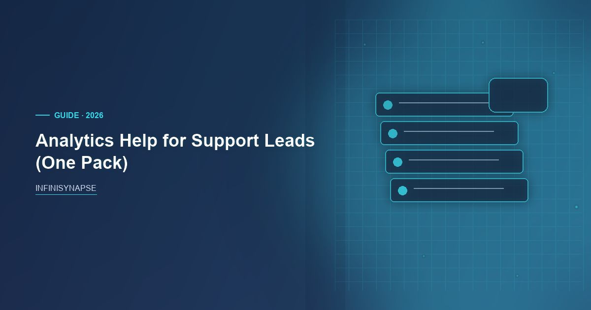 Analytics Help Weekly Support Pack