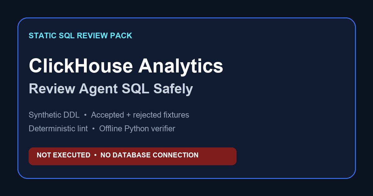ClickHouse Analytics: Review Agent SQL Safely — InfiniSynapse guide cover