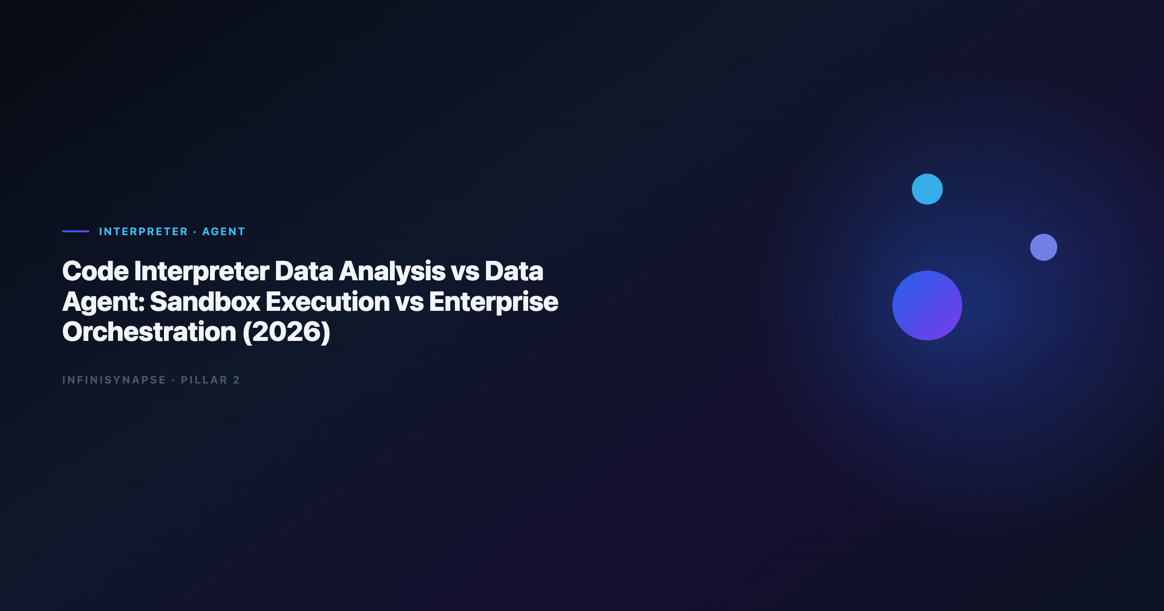 Code interpreter sandbox versus Data Agent orchestration: ephemeral Python execution vs multi-phase goal-driven analysis with audit trail