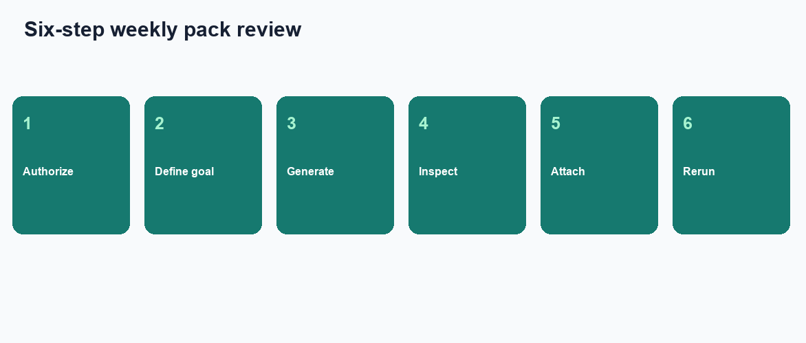 Four-step desk evaluation: freeze the stand-up sentence, run it on authorized sources, inspect the plan and SQL, attach the files (InfiniSynapse desk log AIDB-MAKER-PACK-20260822)