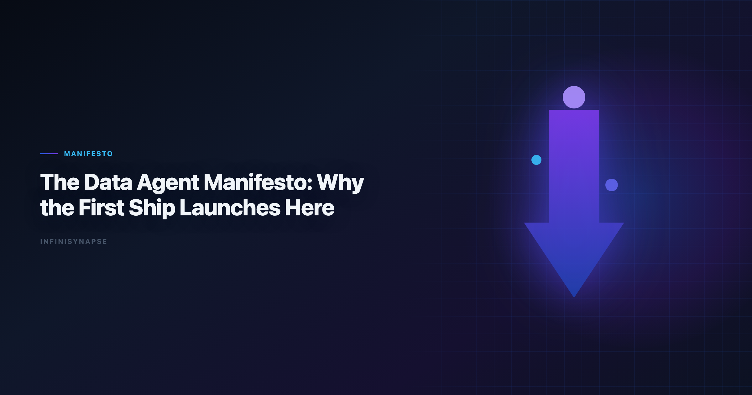The Data Agent Manifesto: Code Agent is shipyard technology; Data Agent is the first ship that launches