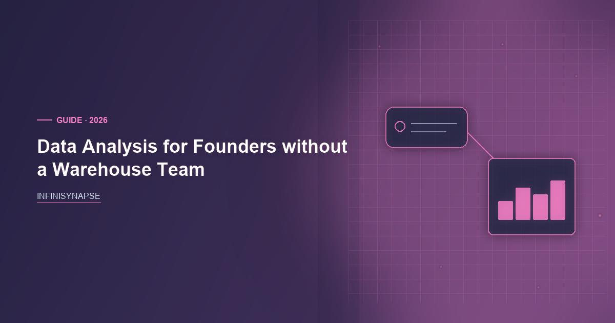 Data Analysis for Founders: Bind, Then Replay — InfiniSynapse guide cover