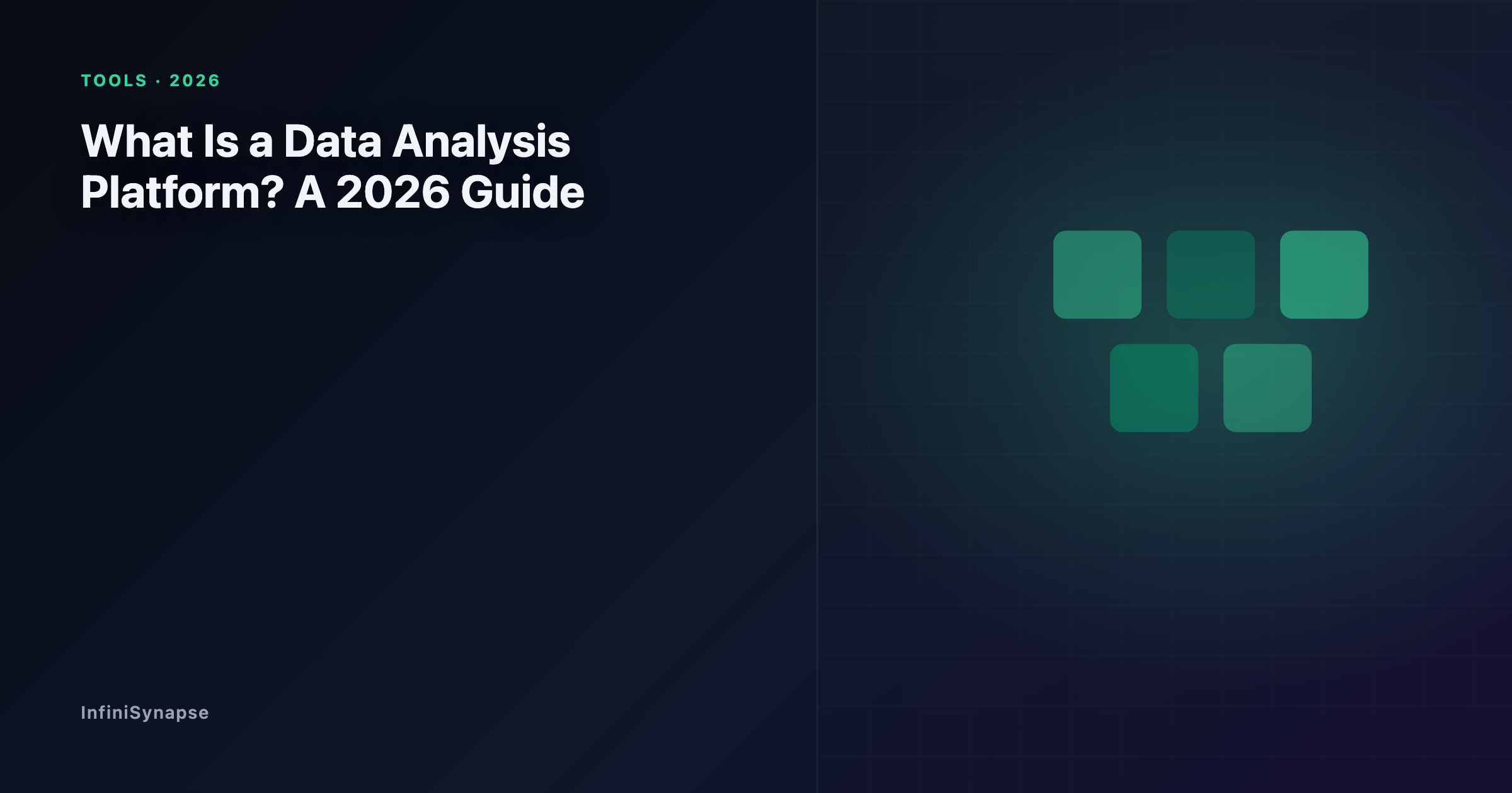 Diagram contrasting a single-purpose data analysis tool with a full data analysis platform that spans connection, preparation, analysis, and sharing