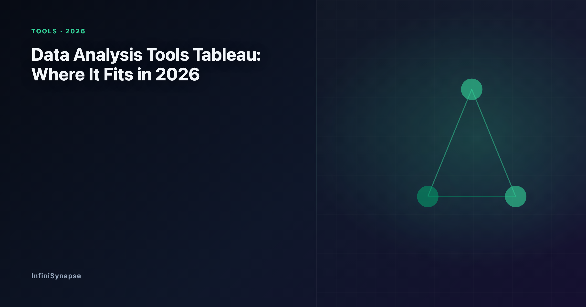 Stack diagram showing where Tableau fits among data analysis tools: preparation, analysis, and the visualization layer Tableau owns