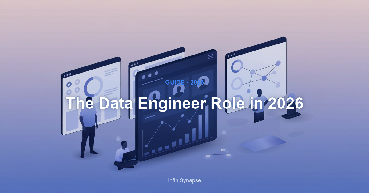 Overview of the data engineer role in 2026: building reliable pipelines, managing data infrastructure, and enabling trustworthy analysis