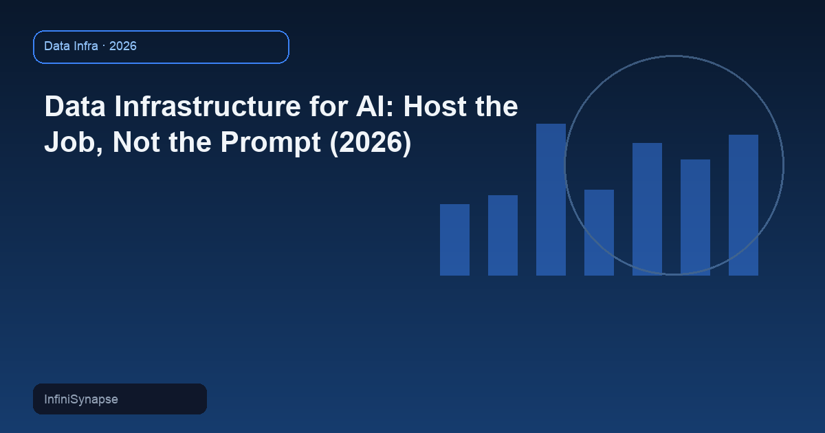 Data Infrastructure for AI: Host the Job, Not the Prompt (2026)