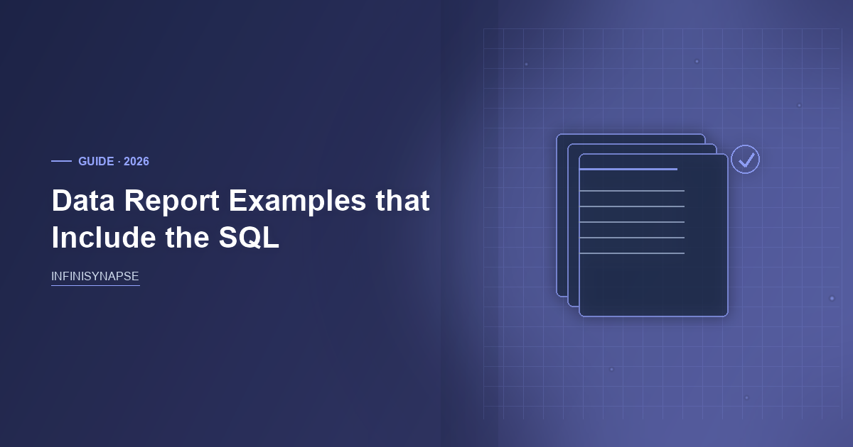 Data Report Examples: Bind, Then Replay — InfiniSynapse guide cover