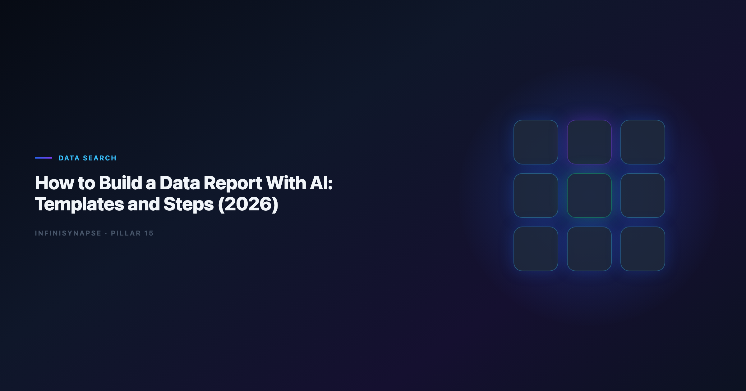 Data report template workflow with AI agents