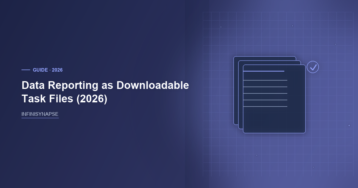 Data Reporting: Bind, Then Replay — InfiniSynapse guide cover