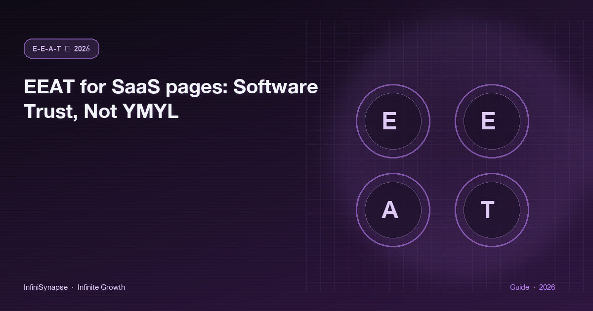 EEAT for SaaS pages: Software Trust, Not YMYL