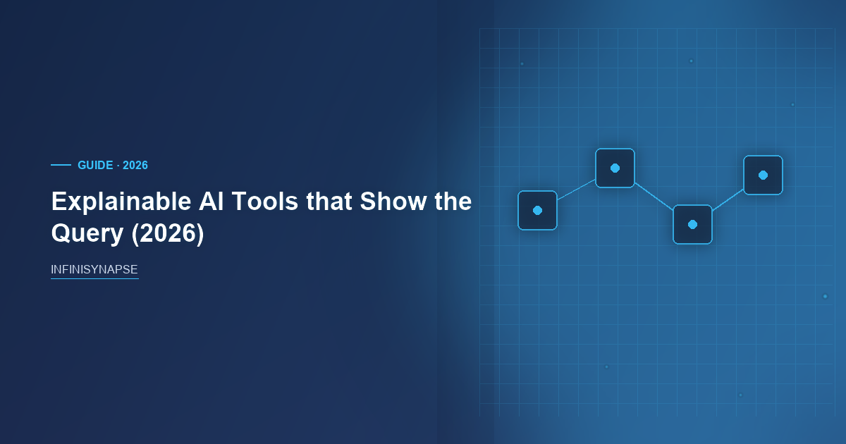 Explainable AI Tools: Bind, Then Replay — InfiniSynapse guide cover