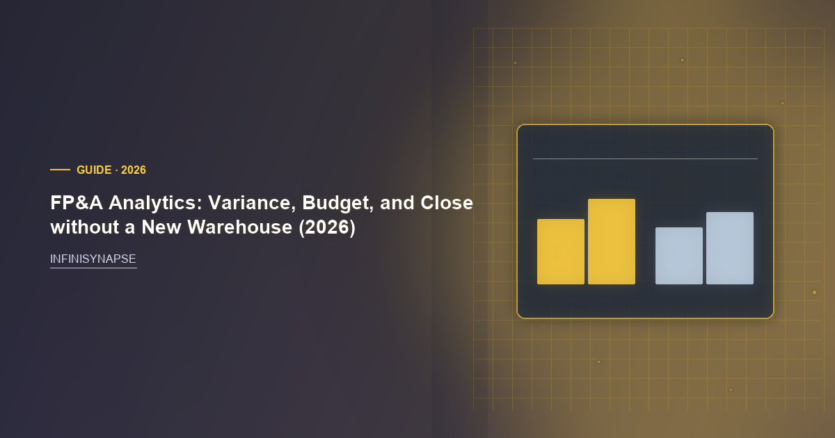 FP&A Analytics: Variance, Budget, and Close without a New Warehouse