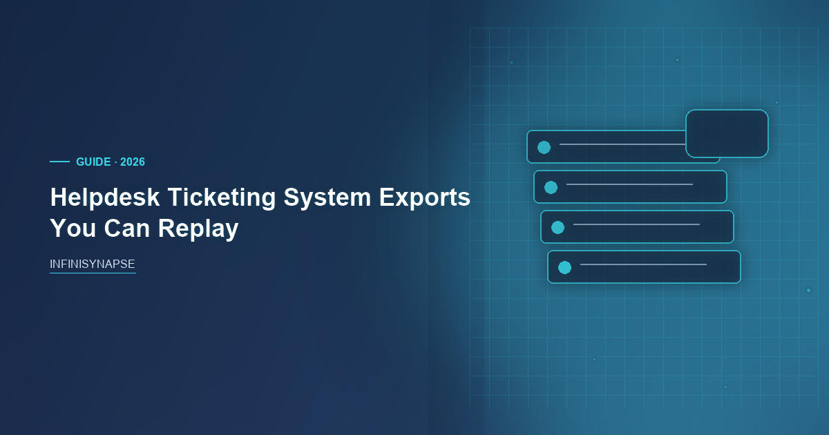 Helpdesk Ticketing System Export Replay