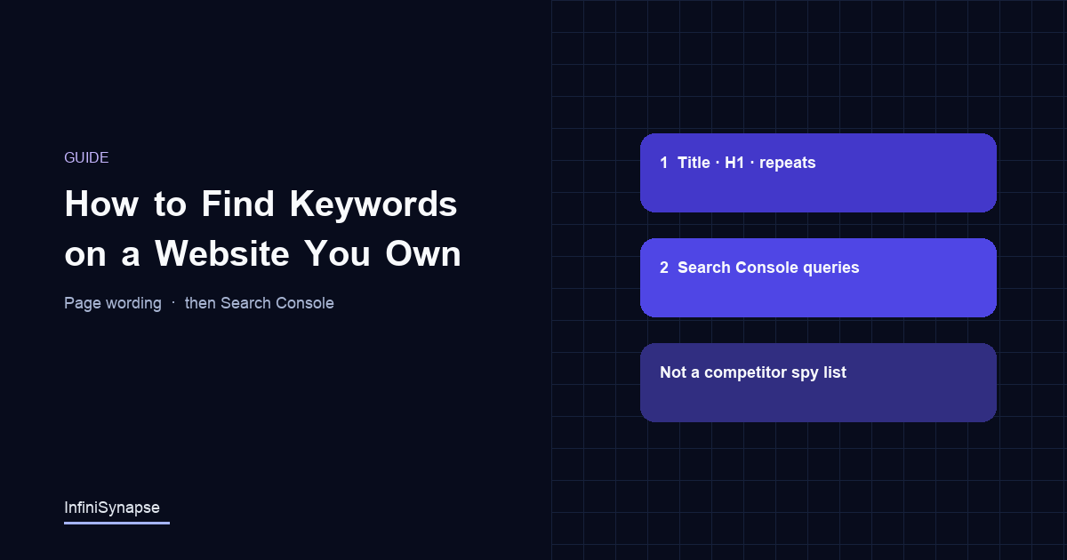 How to Find Keywords on a Website You Own