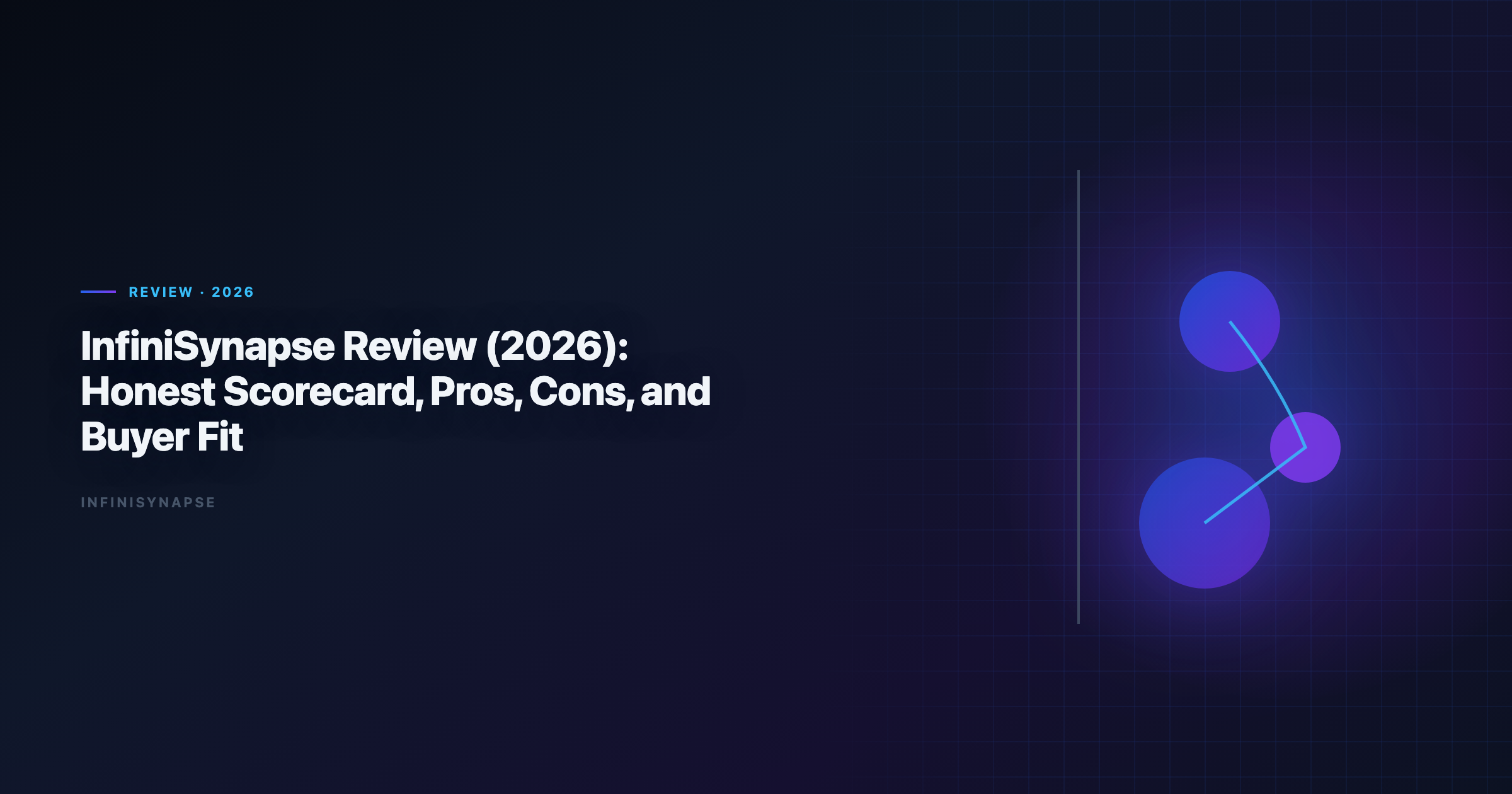 InfiniSynapse review scorecard across five AI-native pillars