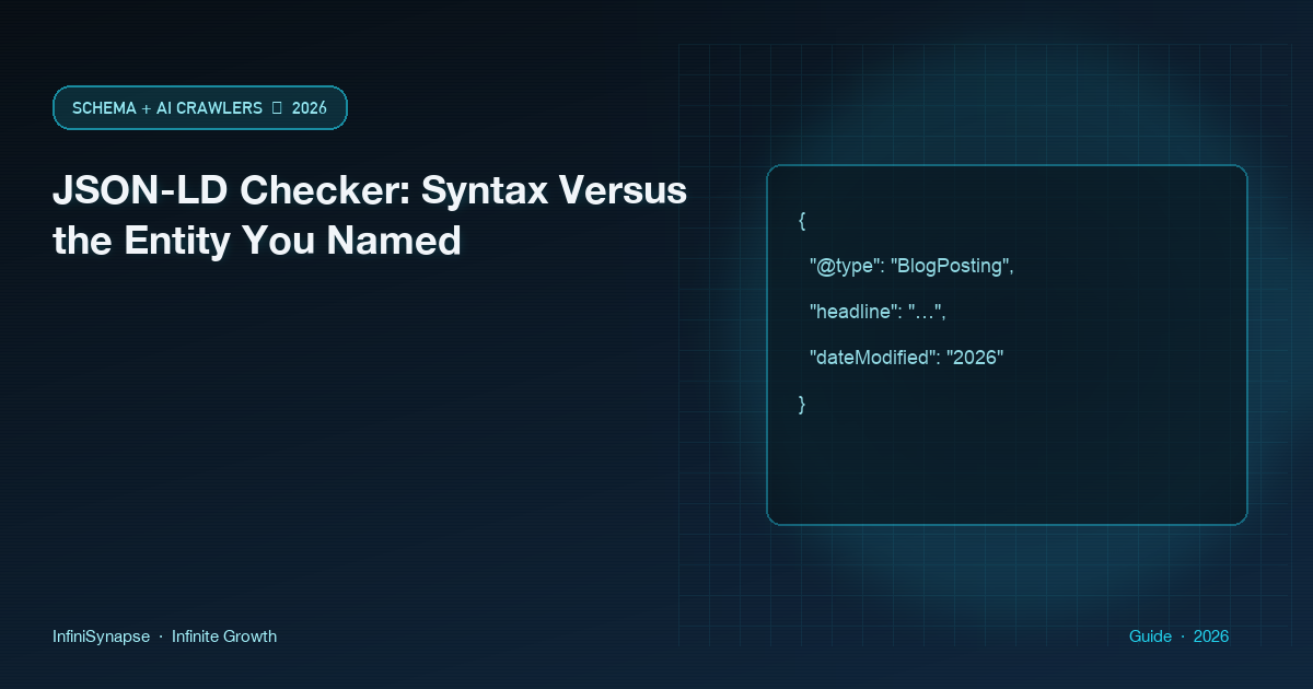JSON-LD checker that separates script syntax from the entity the block named