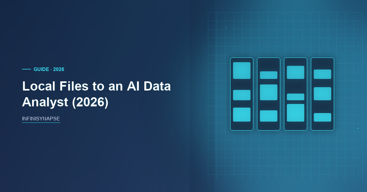 Local Files to AI Data Analyst: Bind, Then Replay — InfiniSynapse guide cover