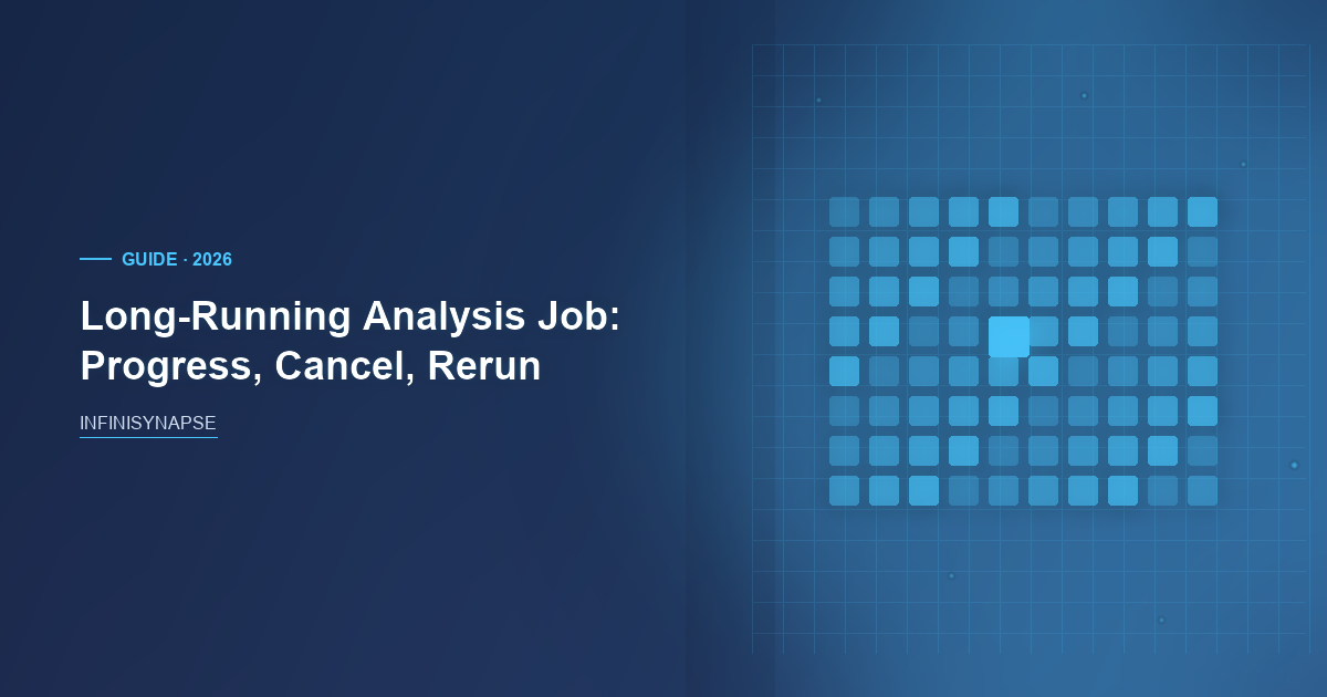 Long-running analysis job state-machine audit