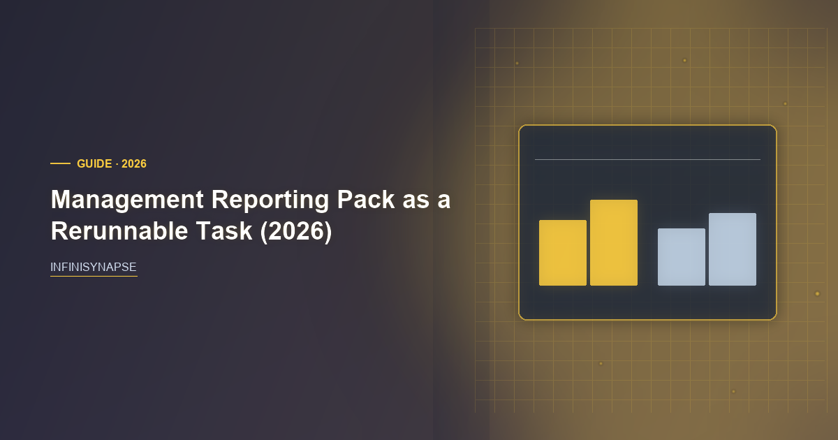 Management Reporting Pack as a Rerunnable Task