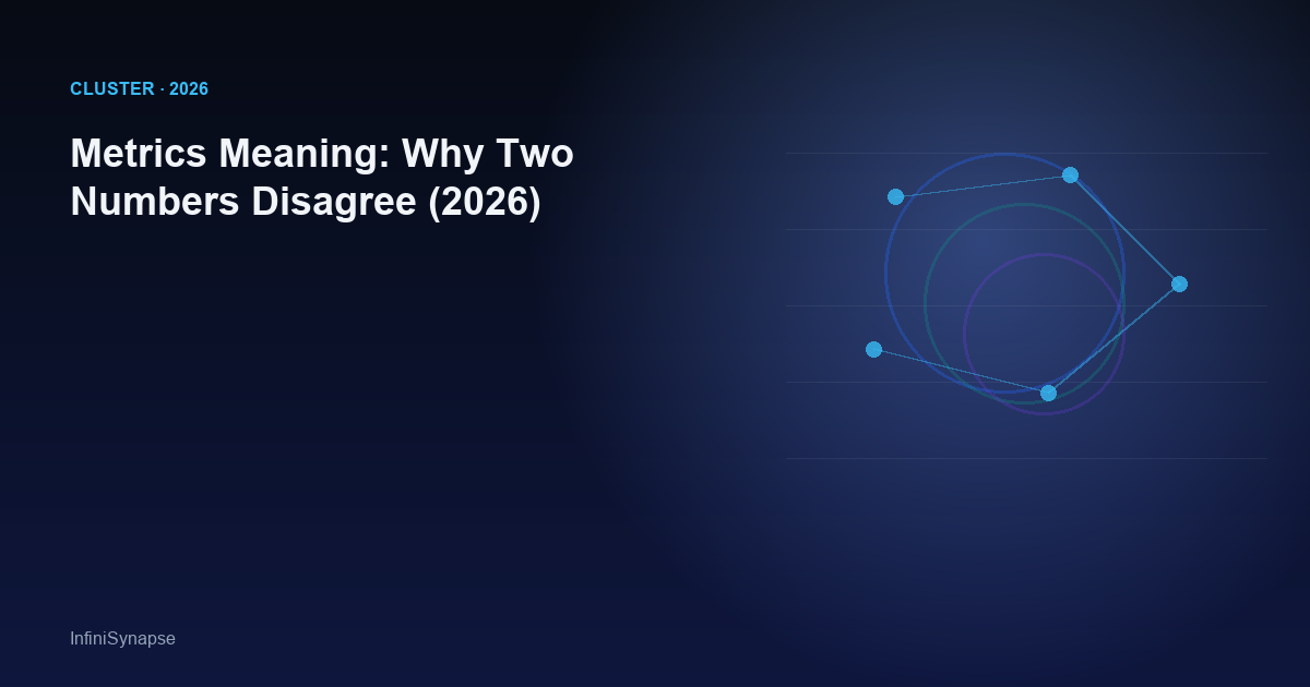 Metrics Meaning: Why Two Numbers Disagree (2026)