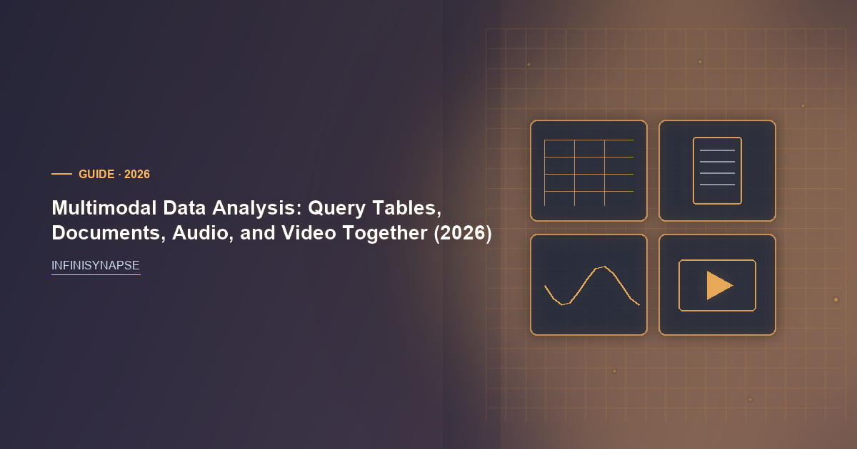 Multimodal Data Analysis: Query Tables, Documents, Audio, and Video Together (2026) — InfiniSynapse guide cover