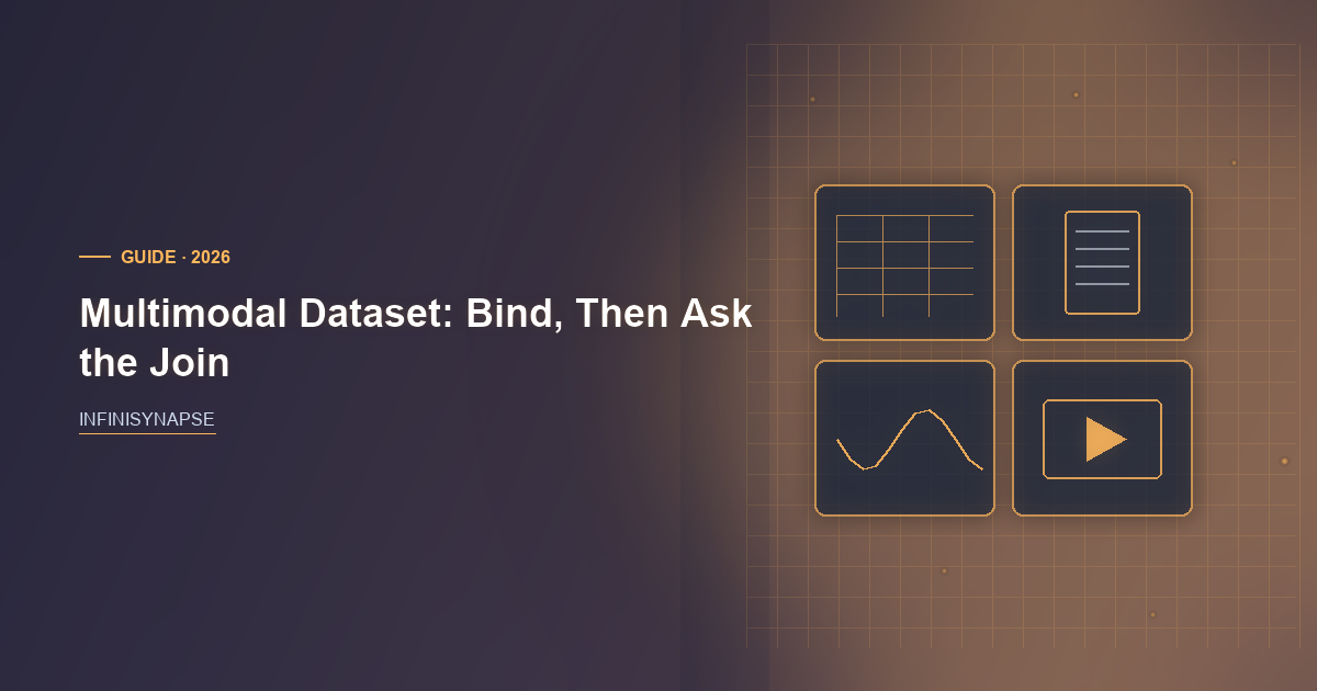 Multimodal Dataset: Bind, Then Replay — InfiniSynapse guide cover