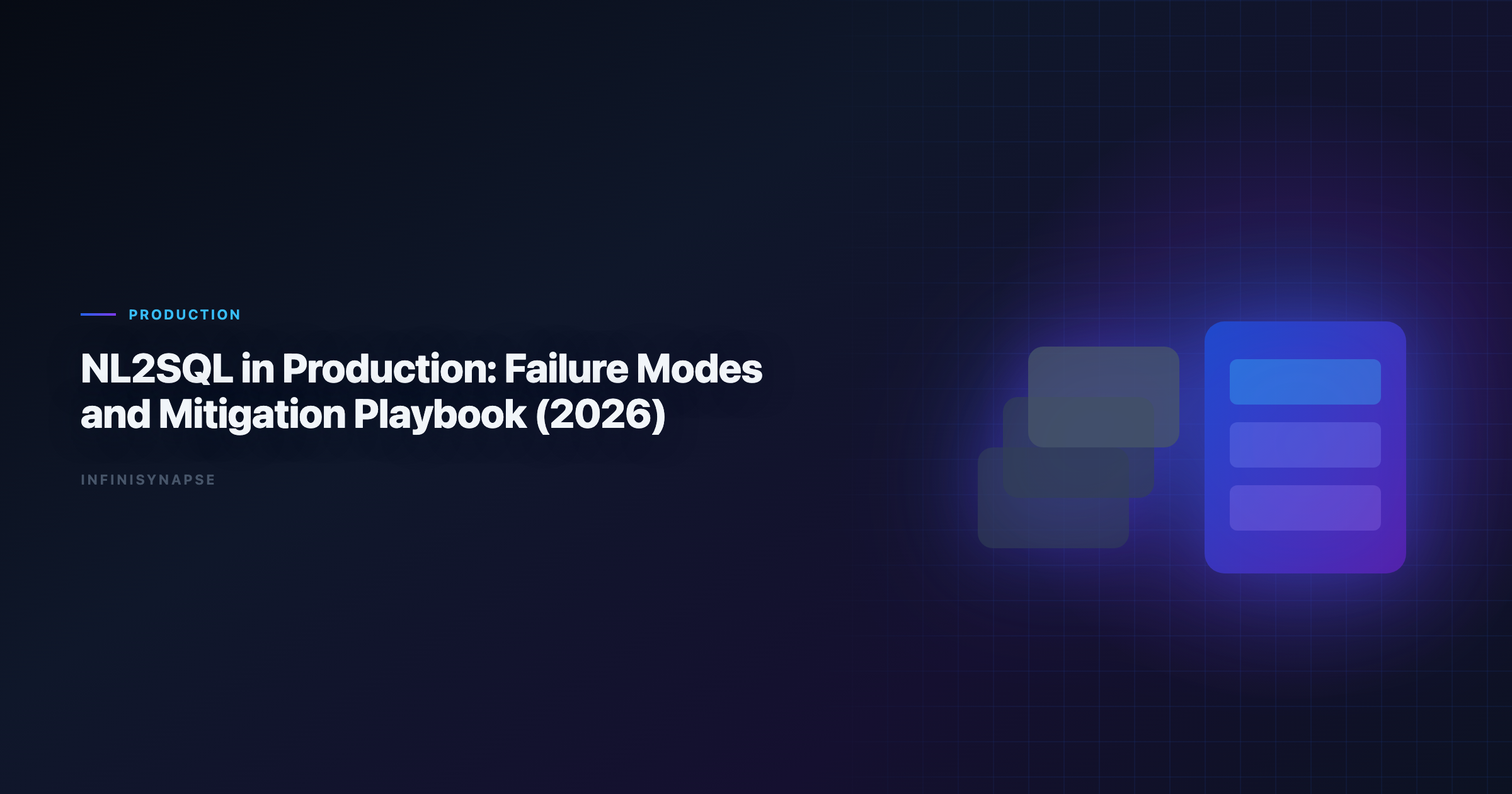 NL2SQL in Production: Failure Modes and Mitigation Playbook hero