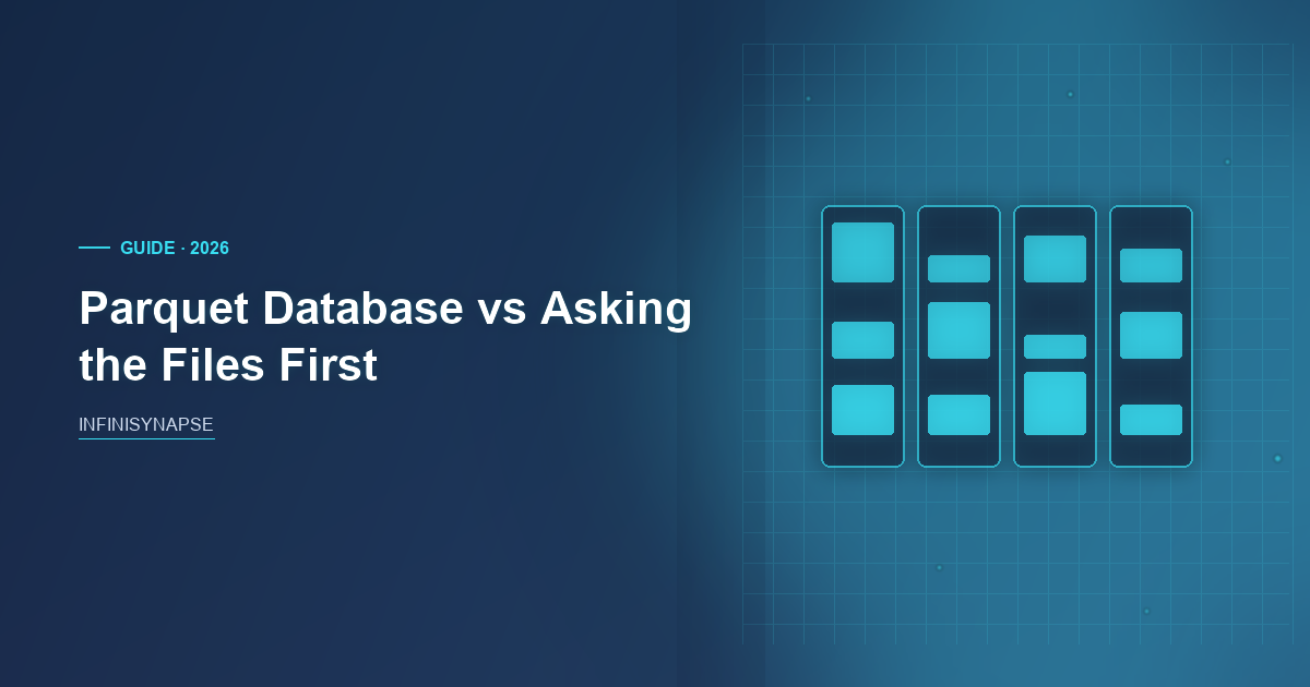 Parquet Database: Bind, Then Replay — InfiniSynapse guide cover