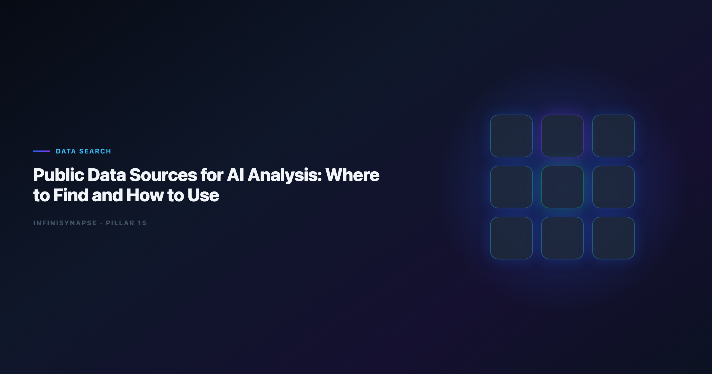 Public data sources map for AI analysis in 2026