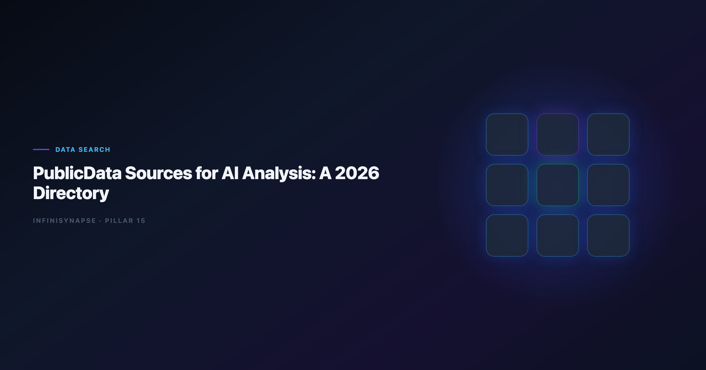 Publicdata directory workflow for AI connectors