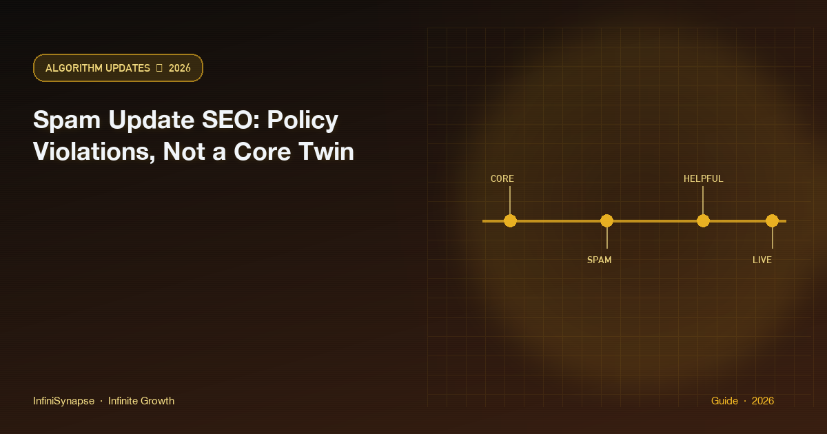 Spam update SEO as policy violations, not a core-update twin
