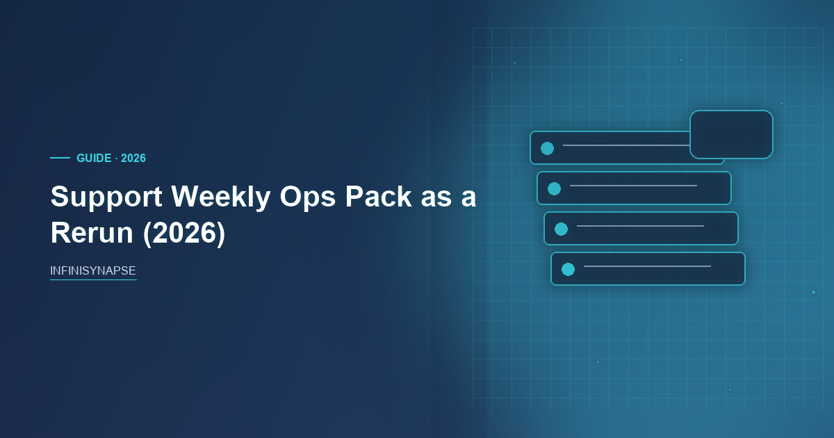 Support Weekly Ops Pack Rerun