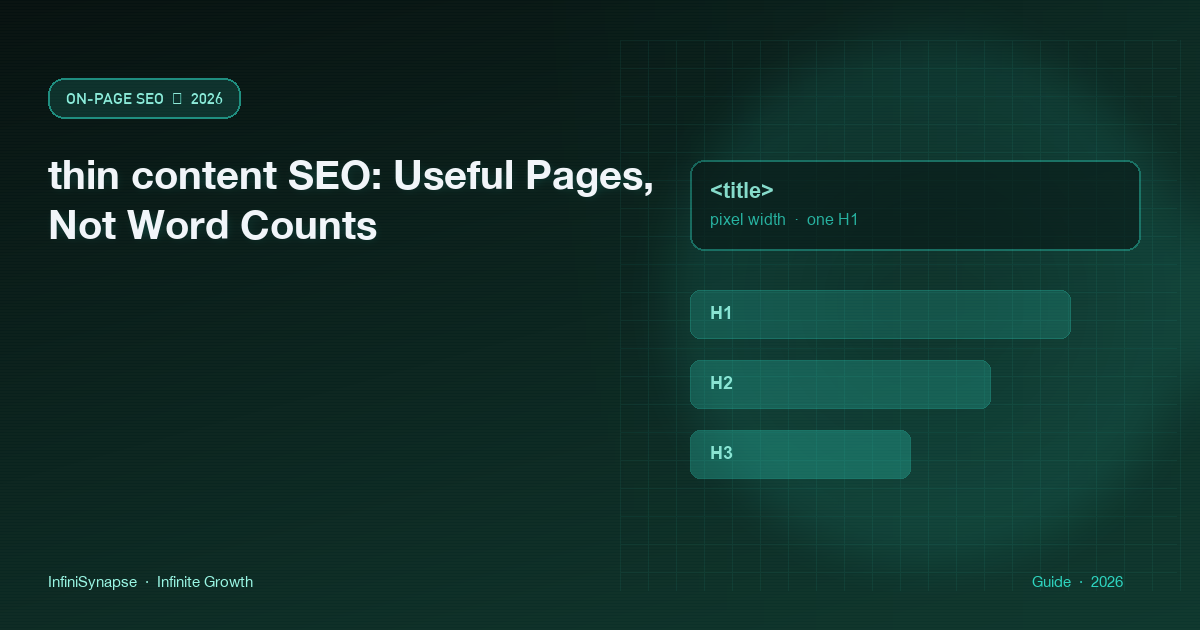 thin content SEO: useful pages versus empty 200s and thin templates before you chase a word count