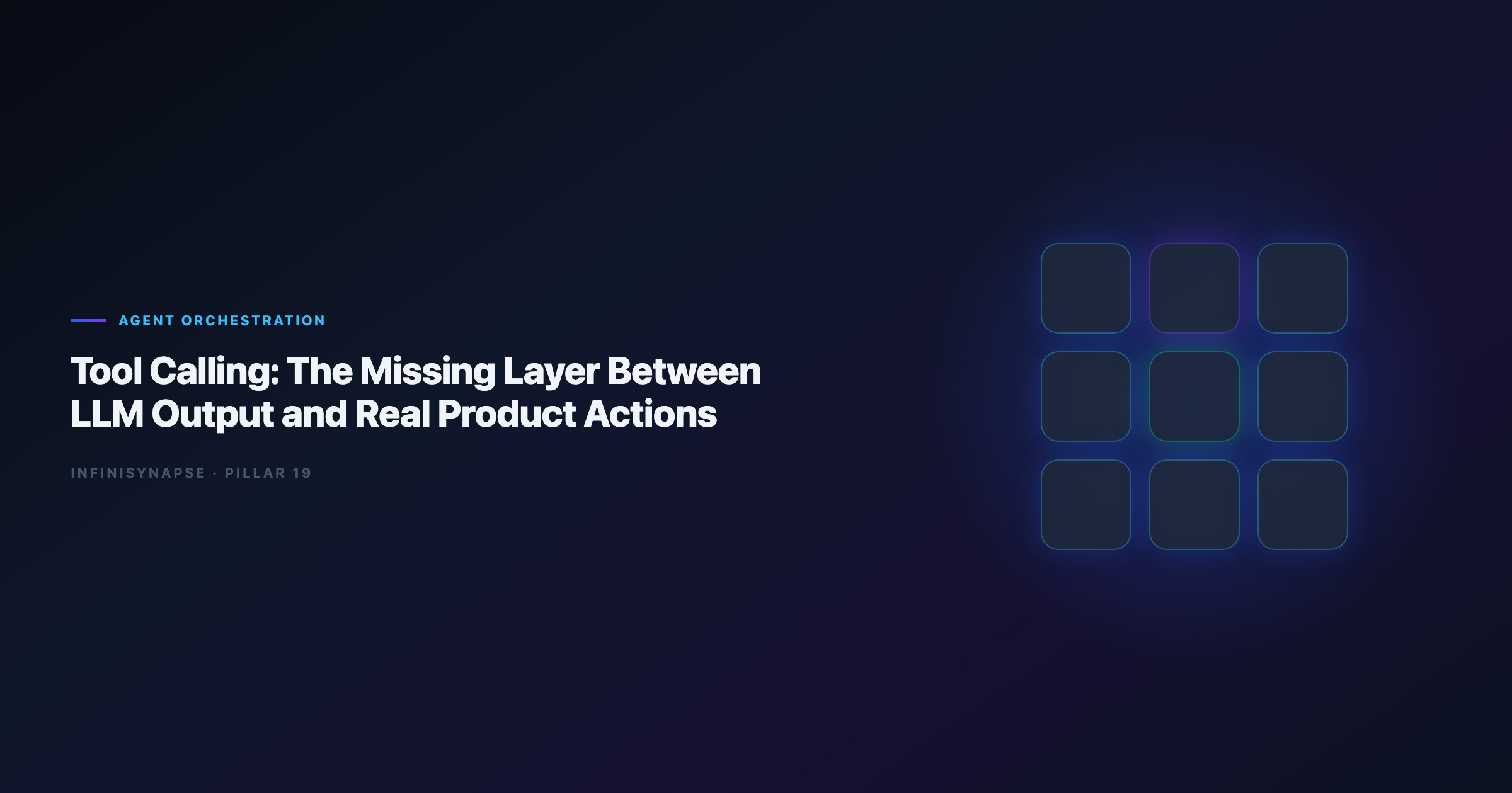 Hero: Tool Calling — Bridging LLM Output and Real Product Actions