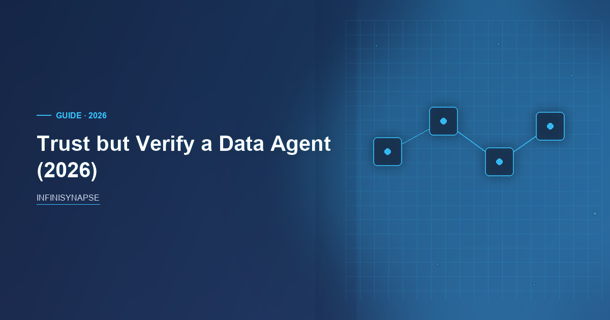 Trust but Verify Data Agent: Bind, Then Replay — InfiniSynapse guide cover