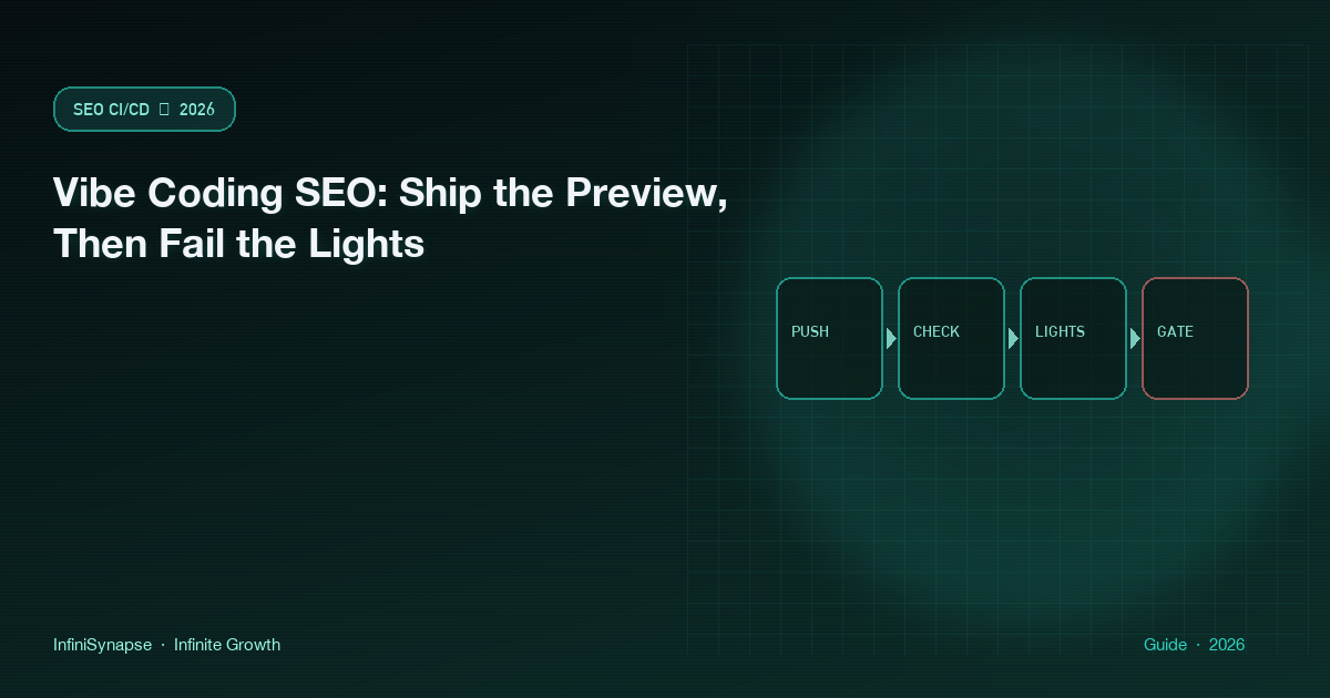 Vibe coding SEO as a preview URL that still fails JSON lights