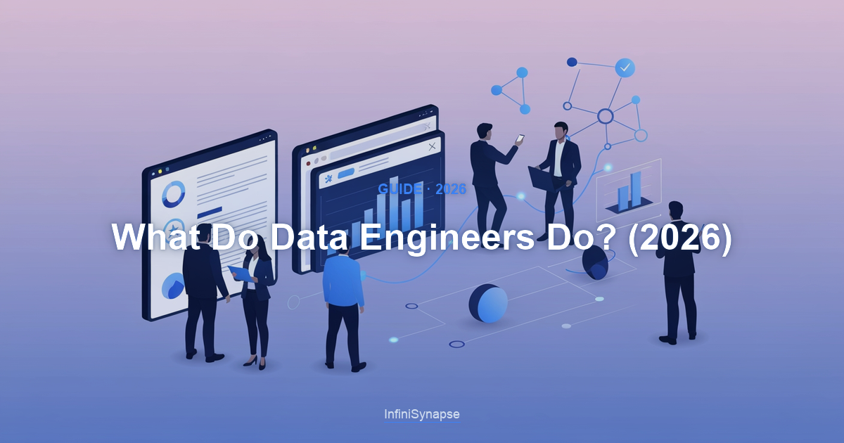Overview answering what do data engineers do in 2026: the daily work of building and running the systems that make data usable