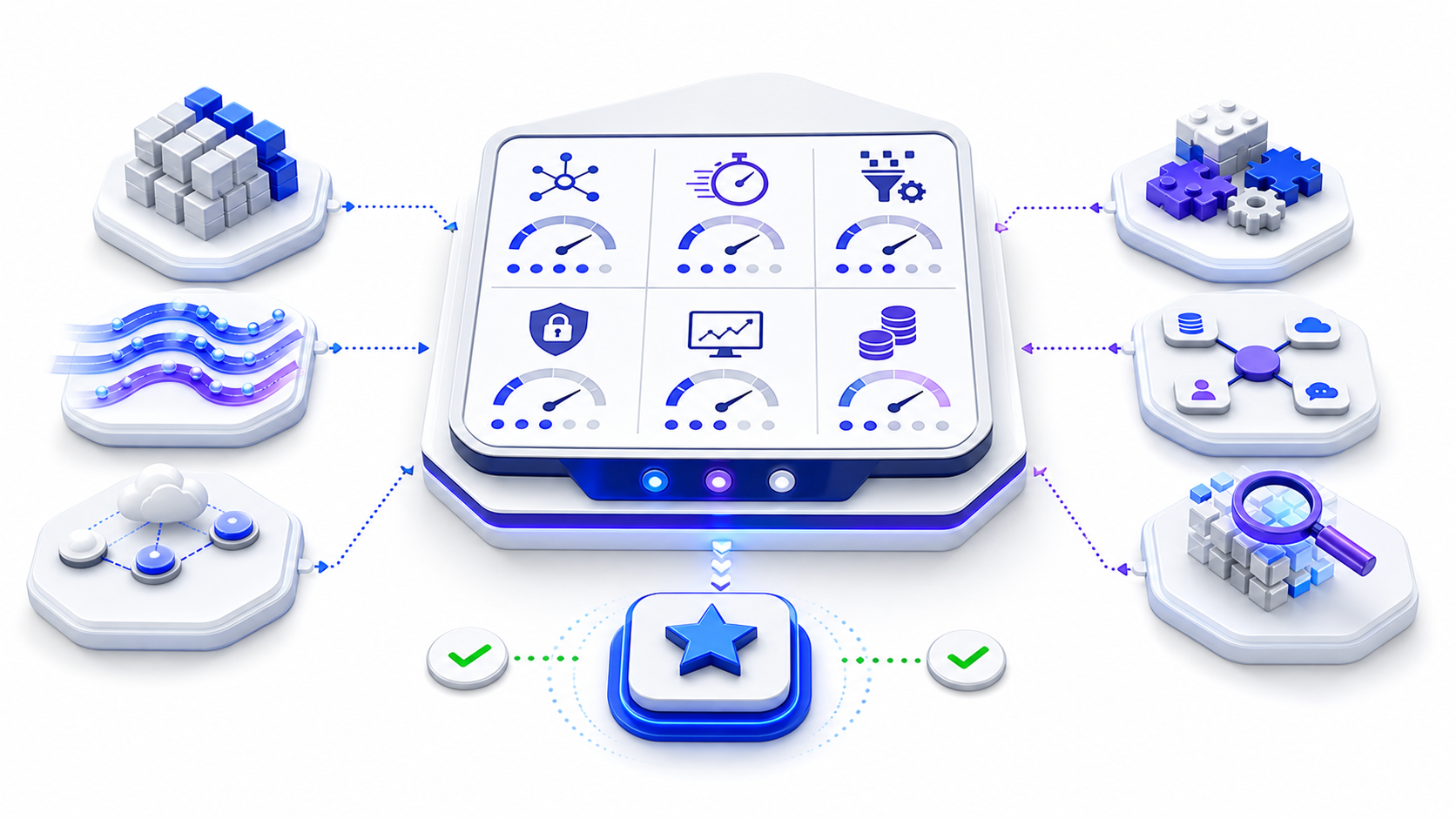 Decision scorecard comparing data integration tools across connectivity, latency, transformation, security, observability, and cost