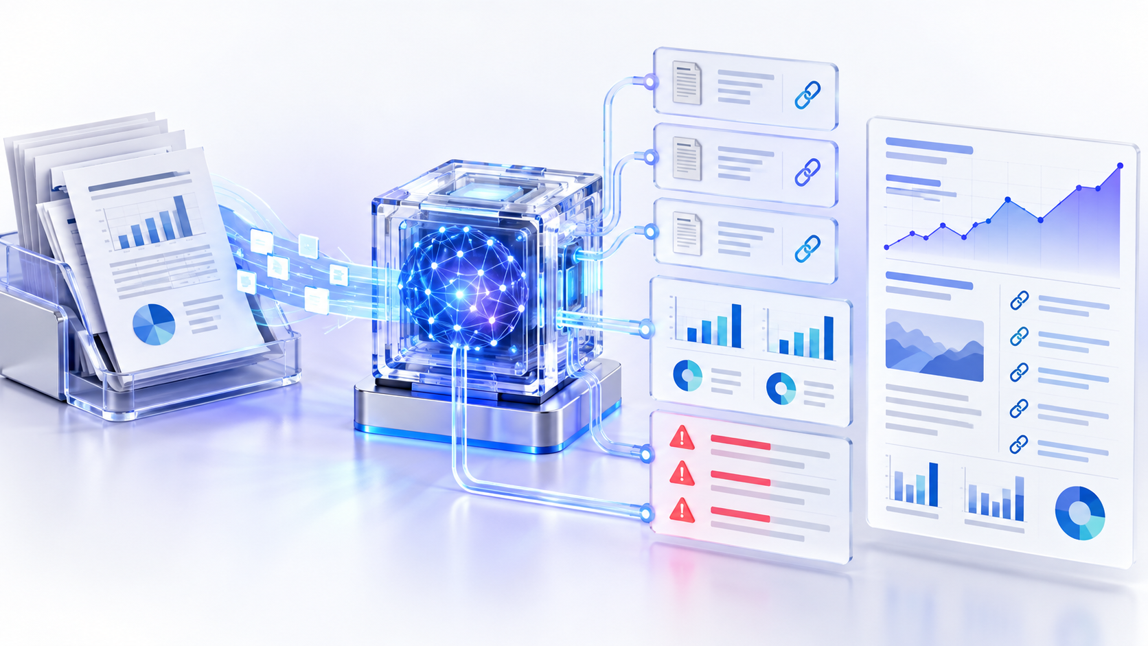 Topic-specific analytical illustration for AI stock analysis tool
