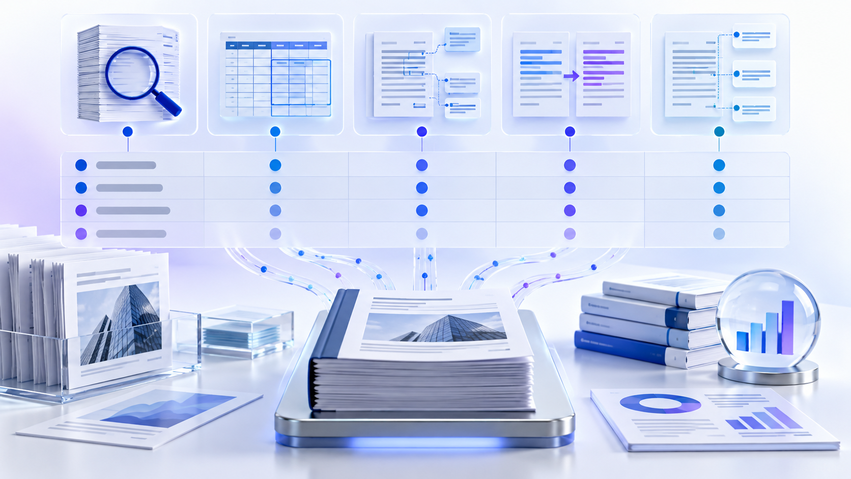 Topic-specific analytical illustration for best AI 10-K analyzer