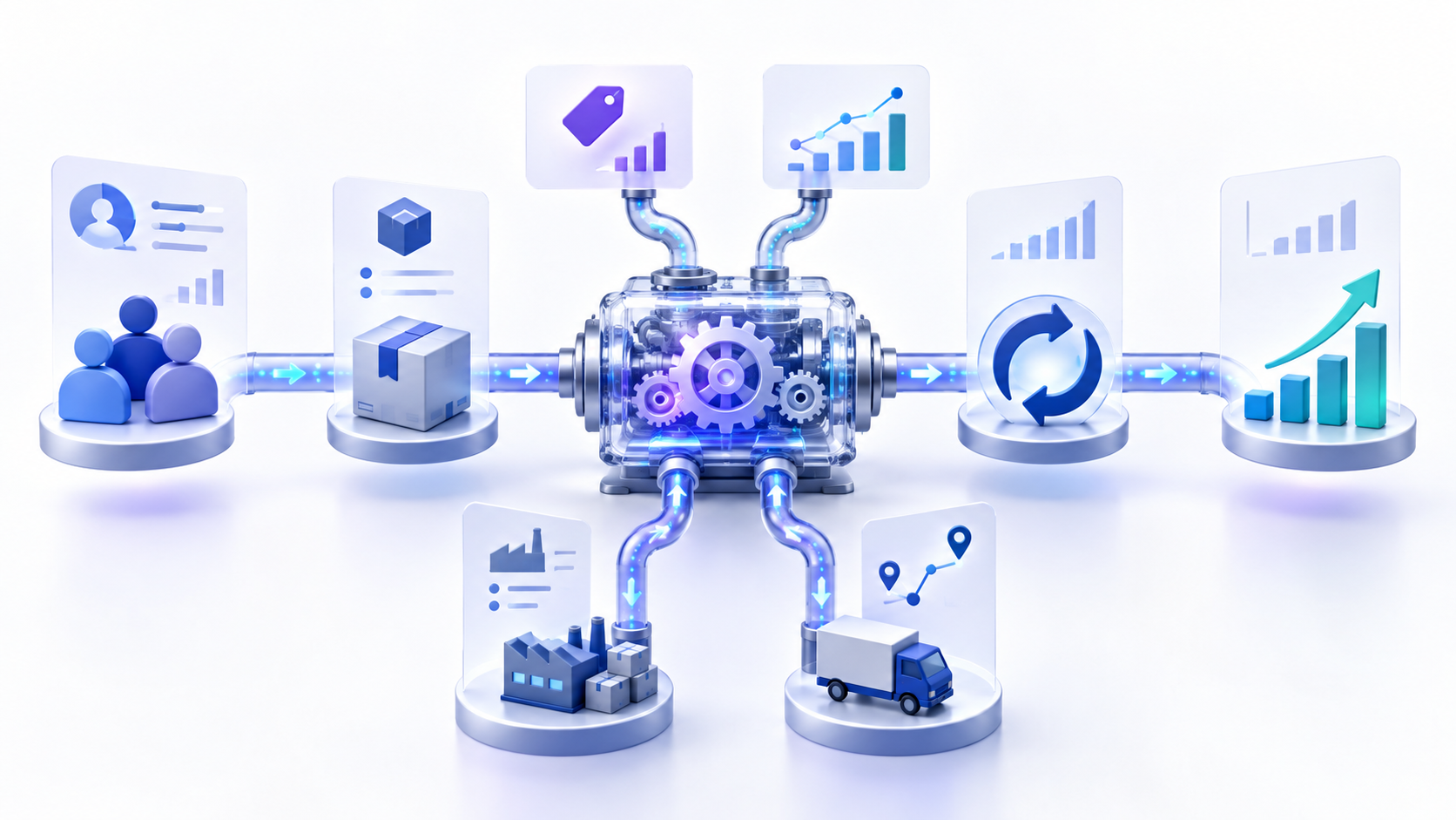 Topic-specific analytical illustration for business model analysis