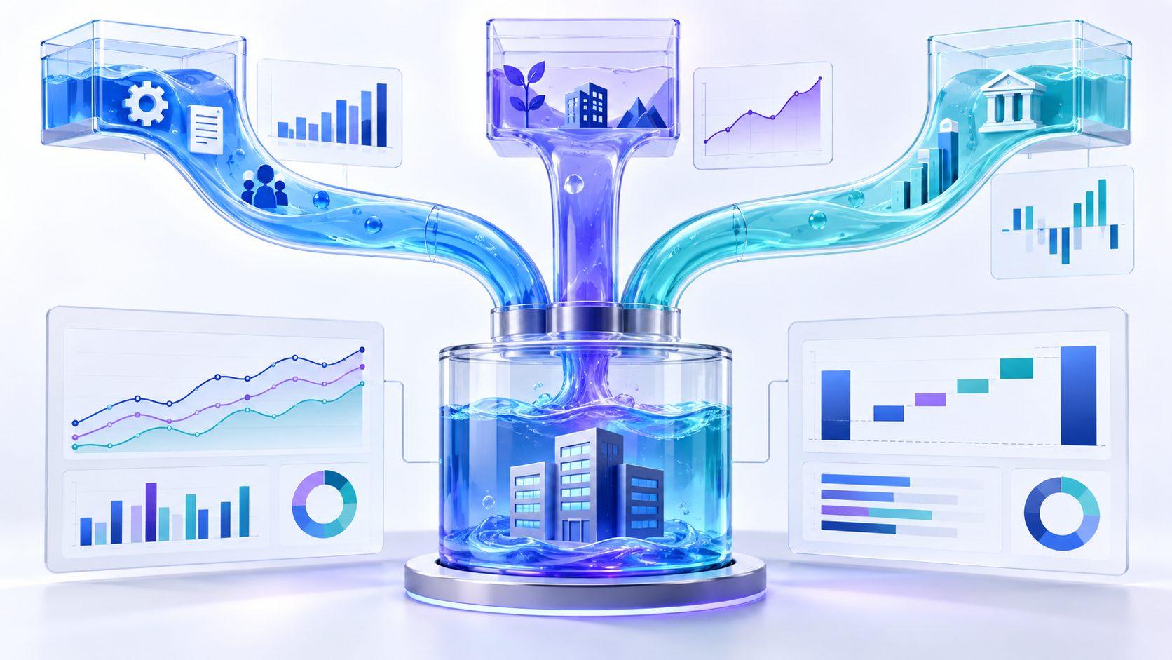 Topic-specific analytical illustration for cash flow statement analysis