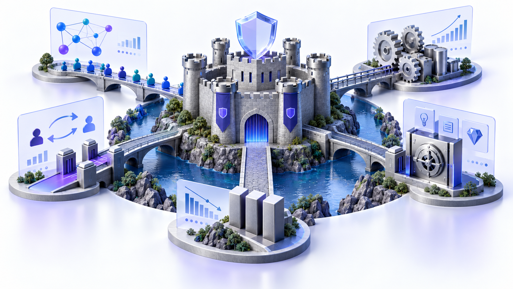 Topic-specific analytical illustration for competitive advantage analysis