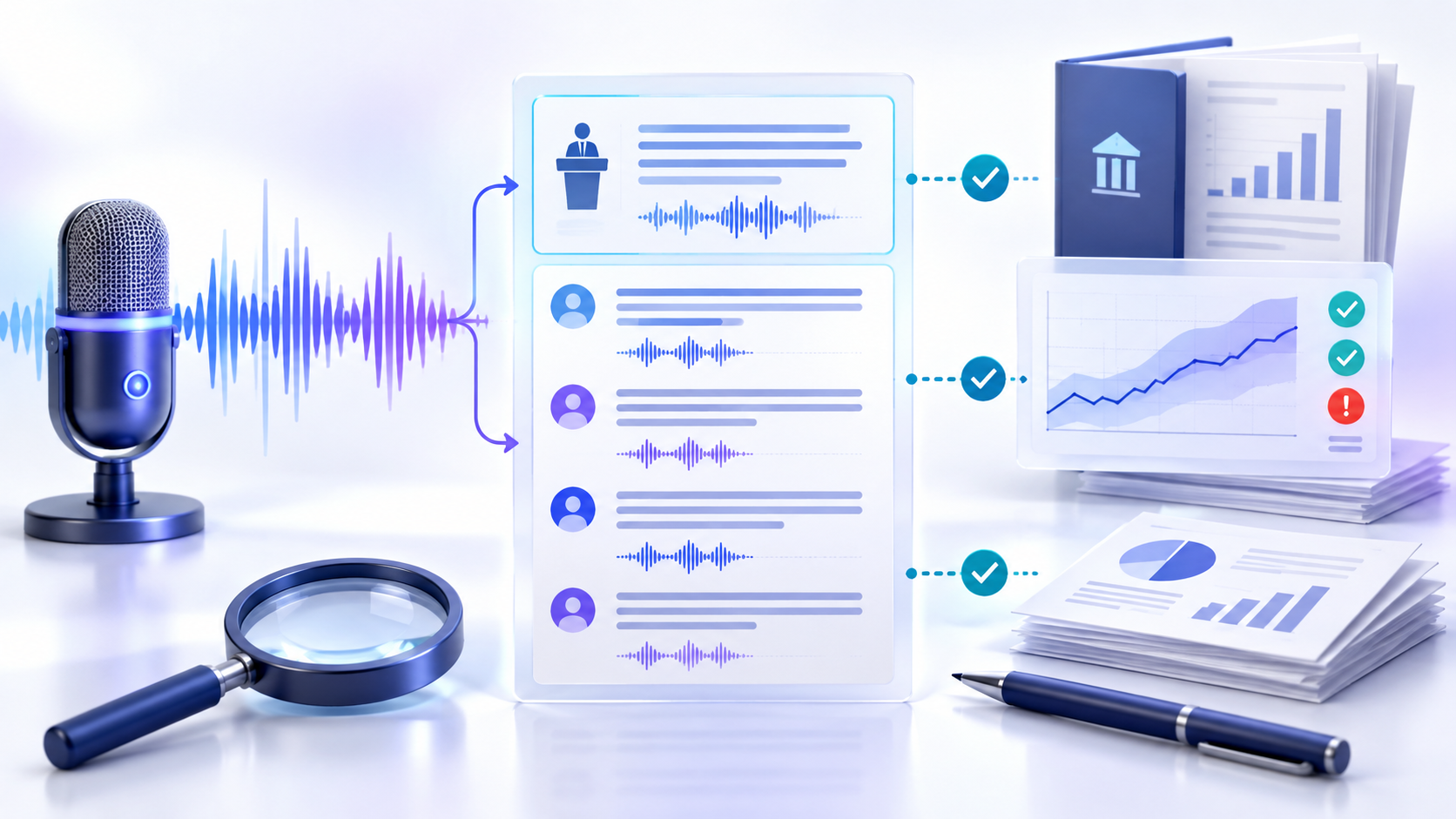 Topic-specific analytical illustration for earnings call transcript analysis
