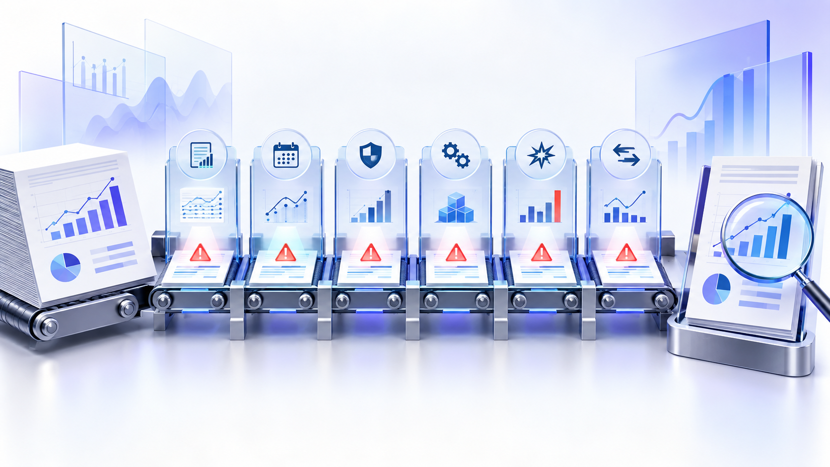 Topic-specific analytical illustration for earnings manipulation red flags