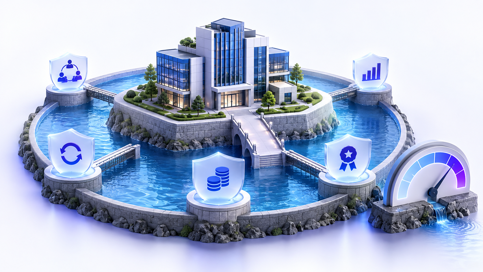 Topic-specific analytical illustration for economic moat explained