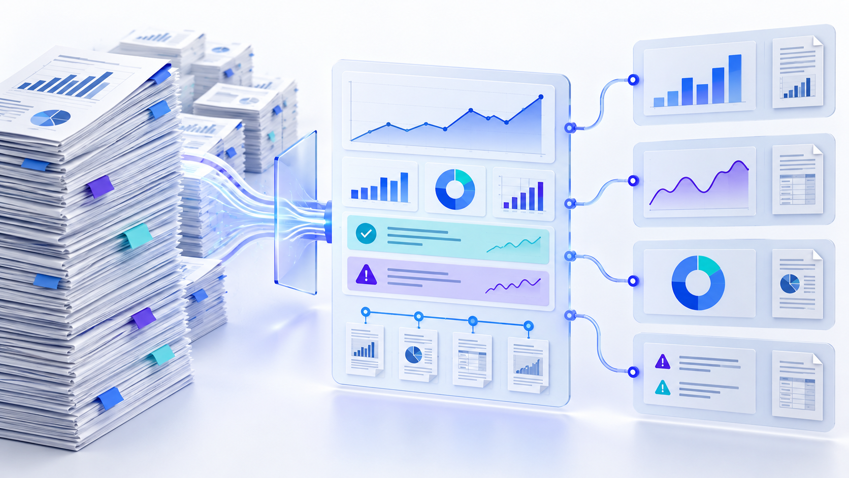 Topic-specific analytical illustration for financial statement summarizer