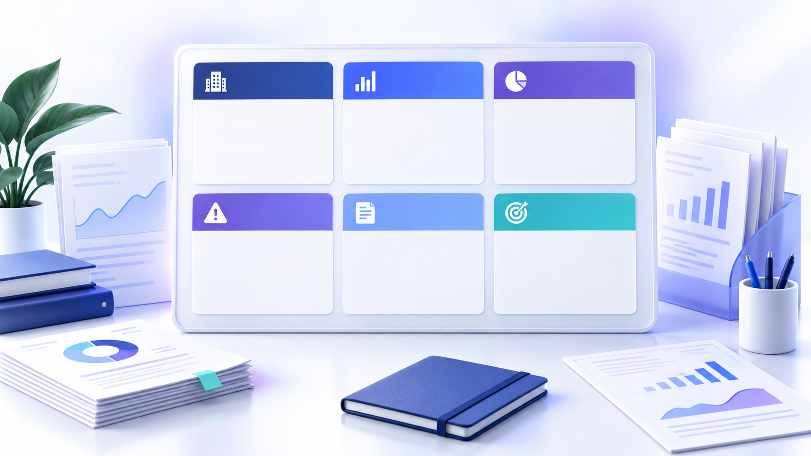 Topic-specific analytical illustration for free stock analysis template